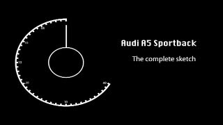 Audi A5 Sportback - szkic