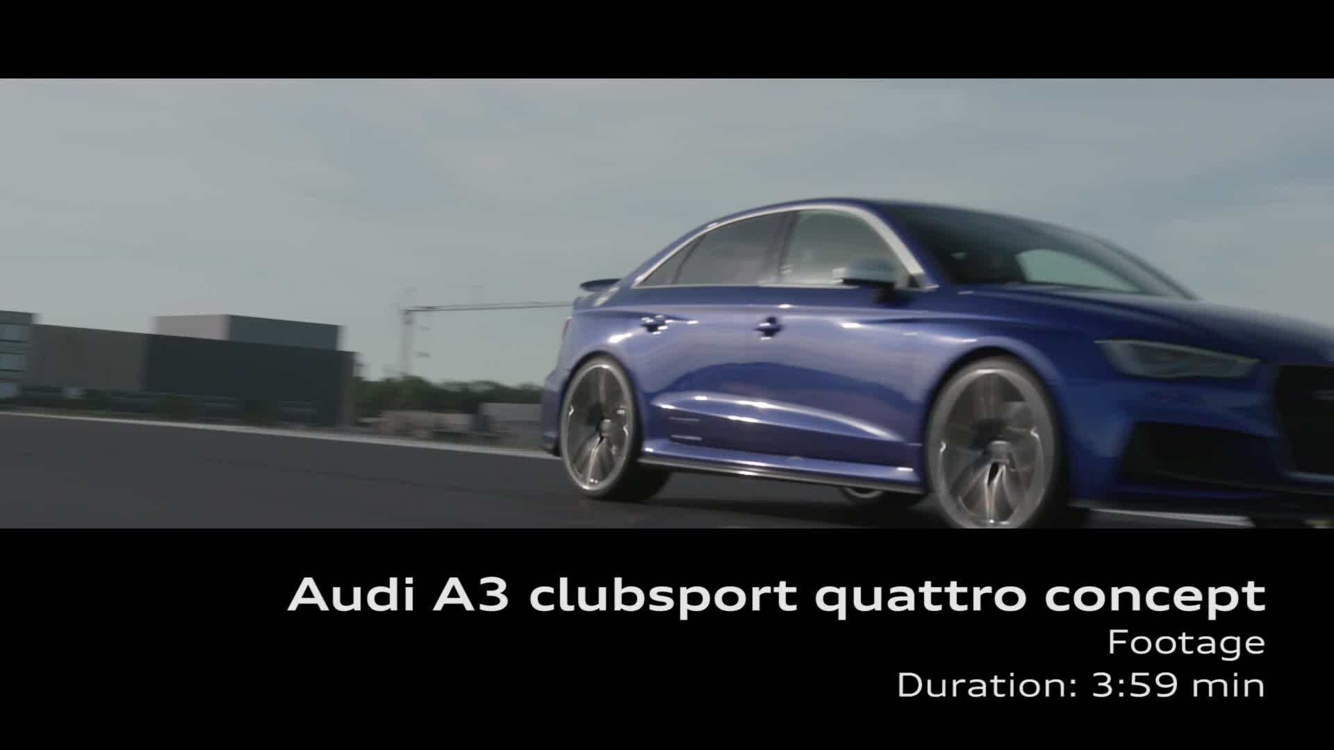 Audi A3 clubsport quattro concept