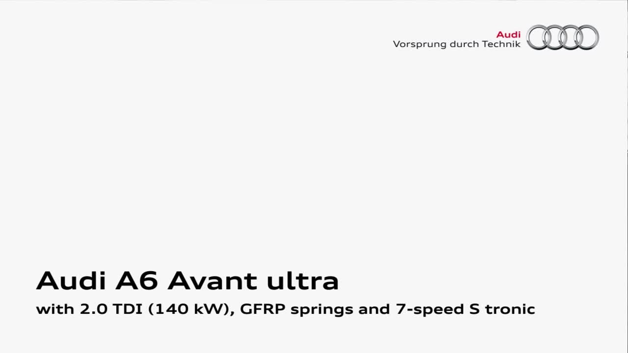 Audi A6 napęd - animacja - język angielski