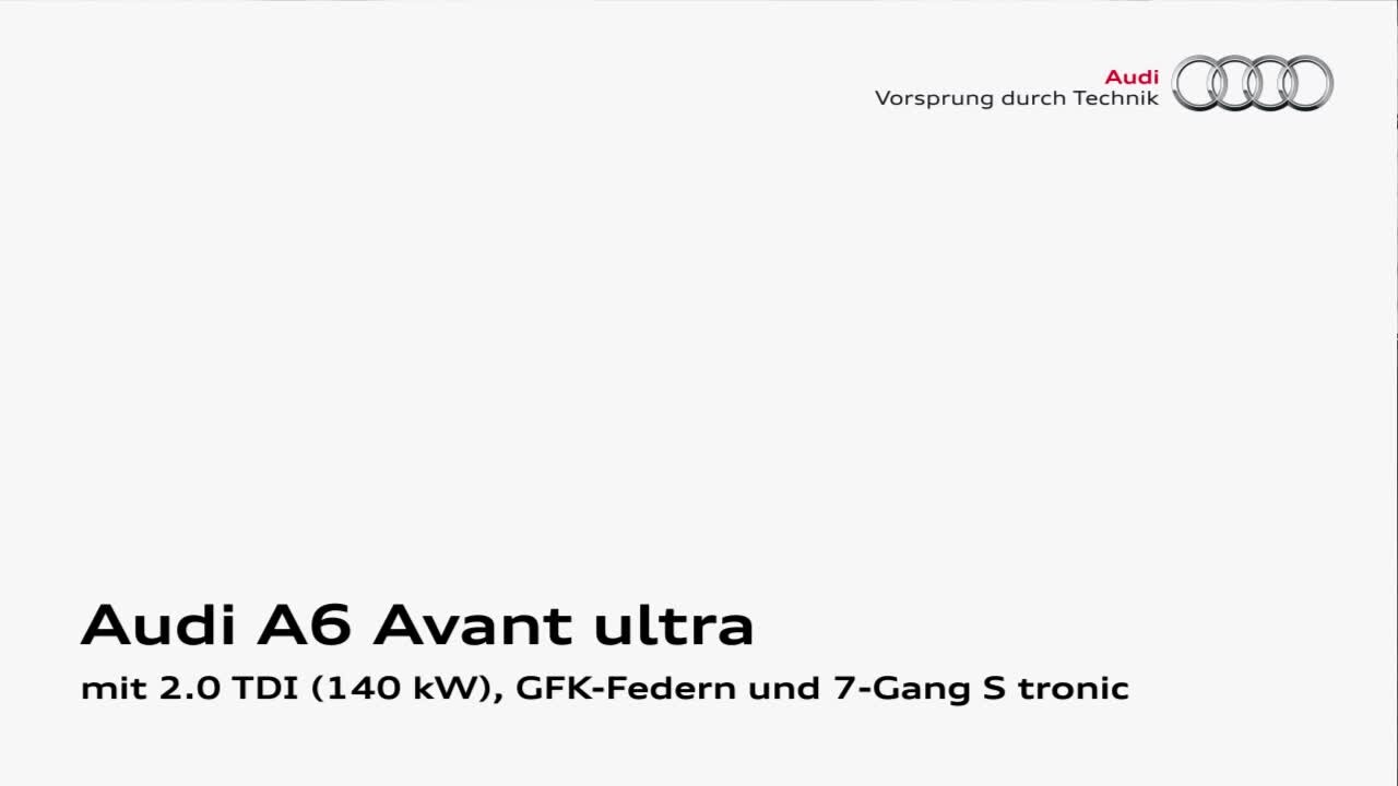 Audi A6 napęd - animacja - język niemiecki