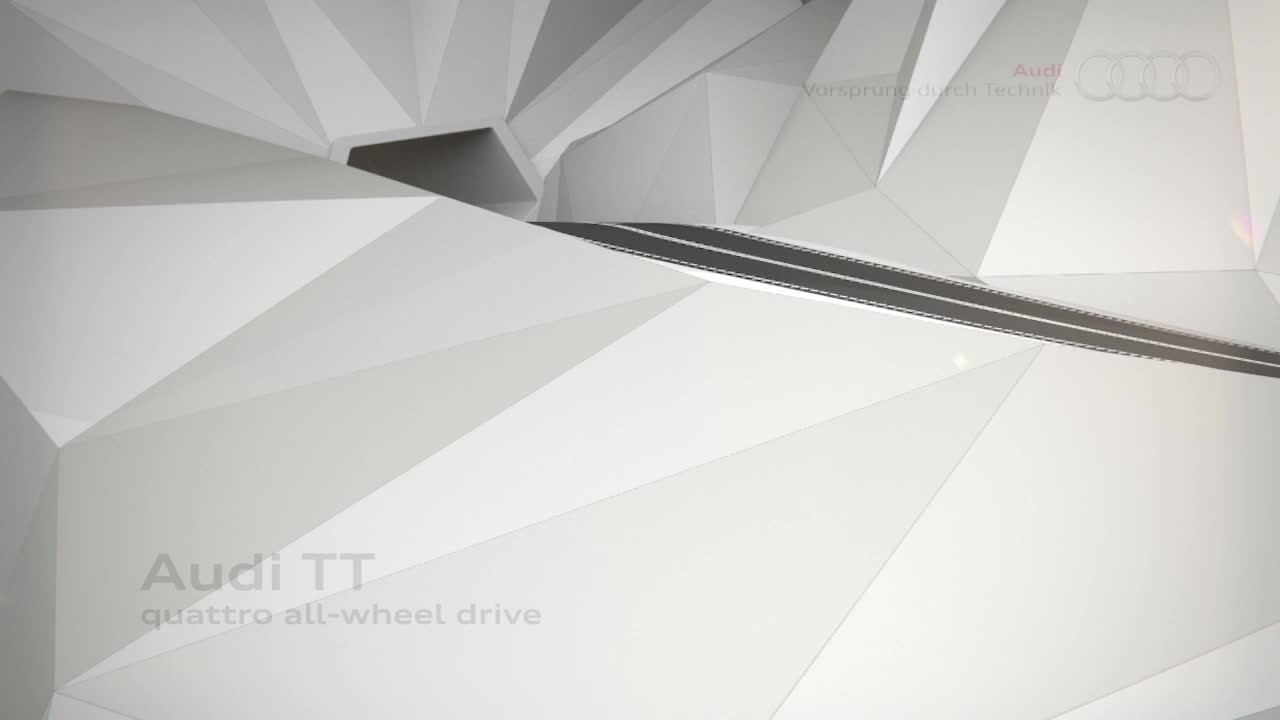 Audi TT z napędem na cztery koła quattro – animacja