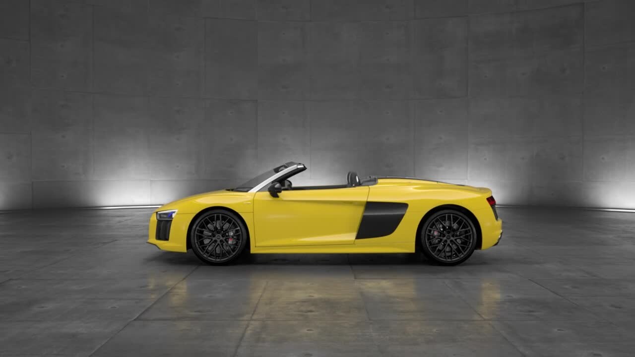 Audi R8 Spyder V10 – reflektory diodowe, animacja