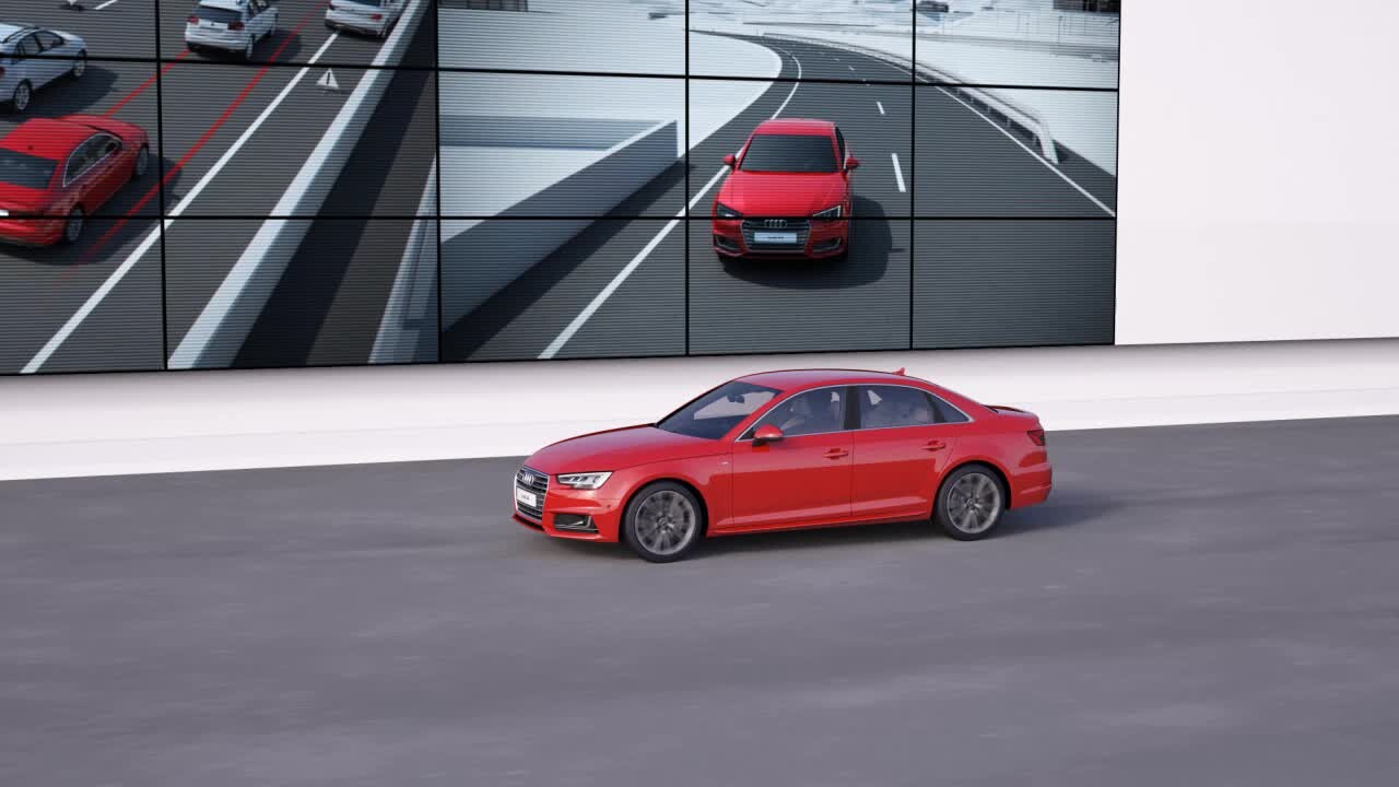 Audi A4 – animacja asystent jazdy w korkach