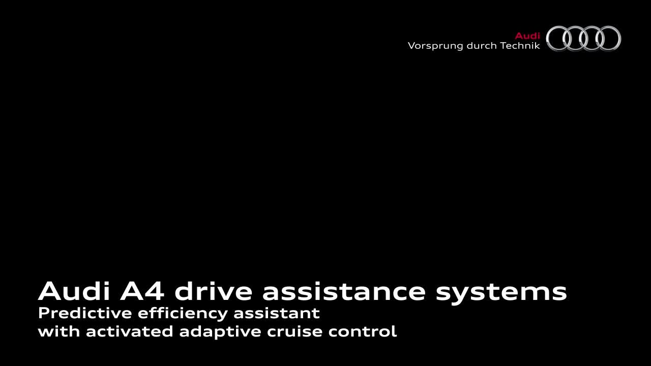 Audi A4 &#8211; animacja, asystent wydajności z ACC
