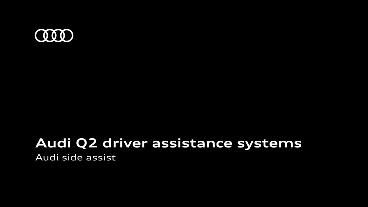 Audi Q2 – animacja, asystent zmiany pasa ruchu Audi side assist