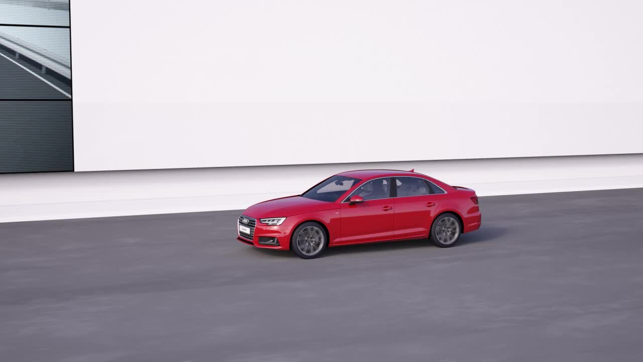 Audi A4 – animacja, system ochrony w ruchu ulicznym pre sense city.