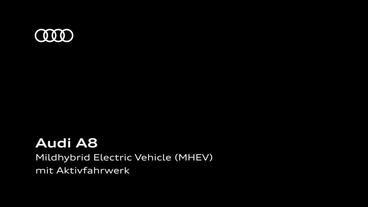 Audi A8 - animacja, aktywne zawieszenie