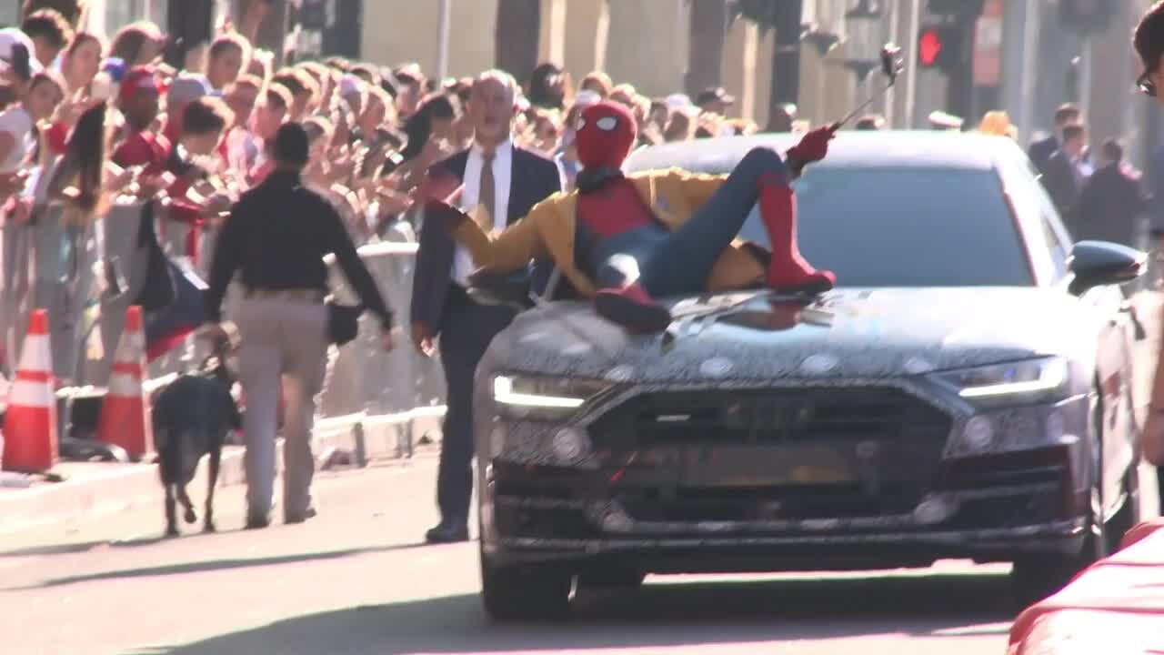 Audi A8 na światowej premierze filmu "Spider-Man: Homecoming" - Footage