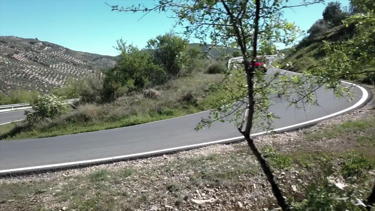 Audi A3 Sportback on location &#8211; tango red (Footage) 