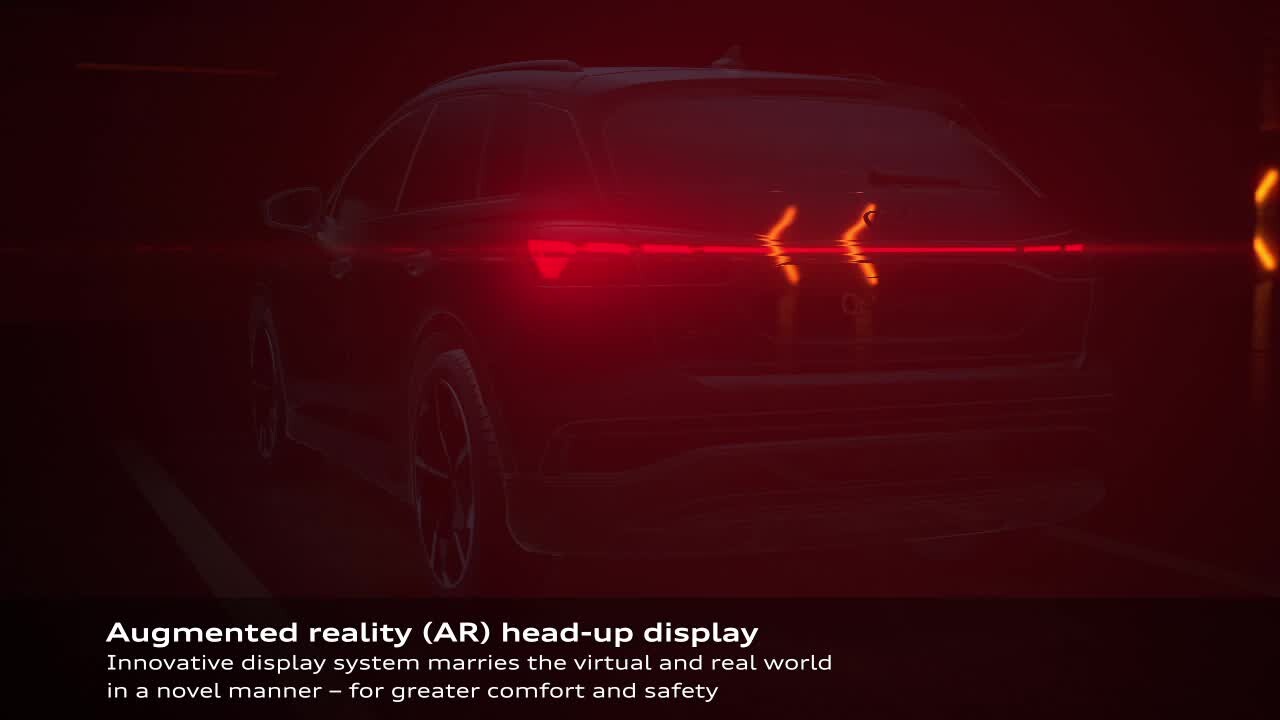 Animation: Audi Q4 e-tron - Augmented Reality Head-Up-Display
