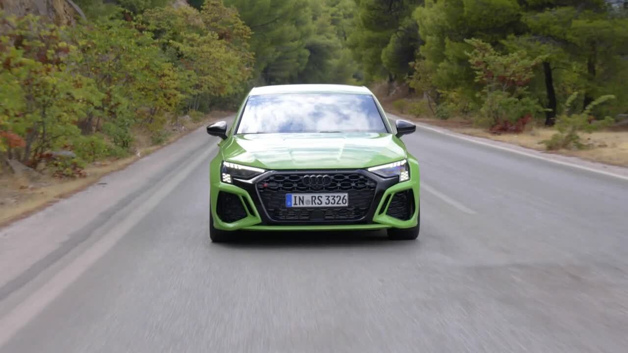Footage: Audi RS 3 Limousine Kyalami green