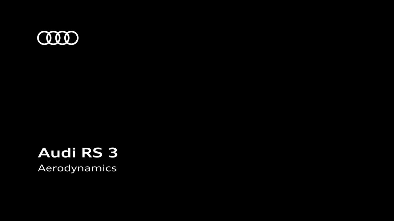 Animation: Audi RS 3 - aerodynamics