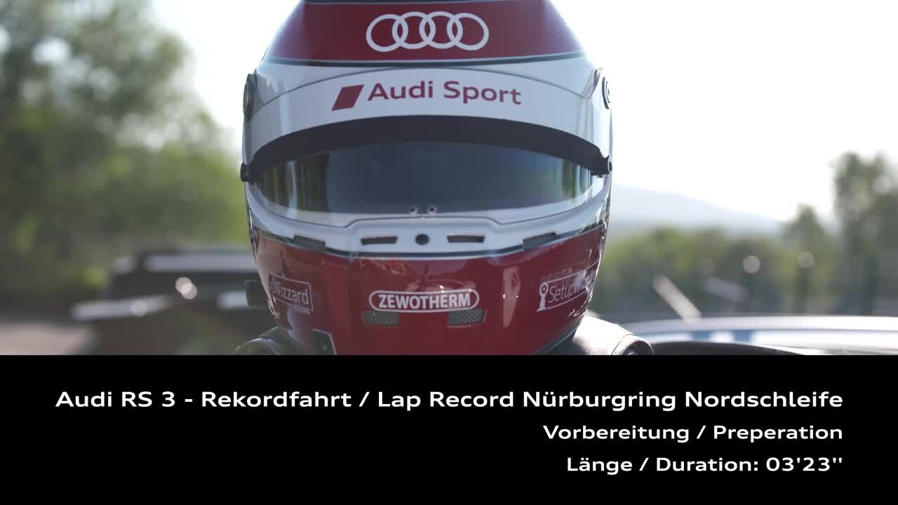 Footage: Audi RS 3 lap record on the Nordschleife