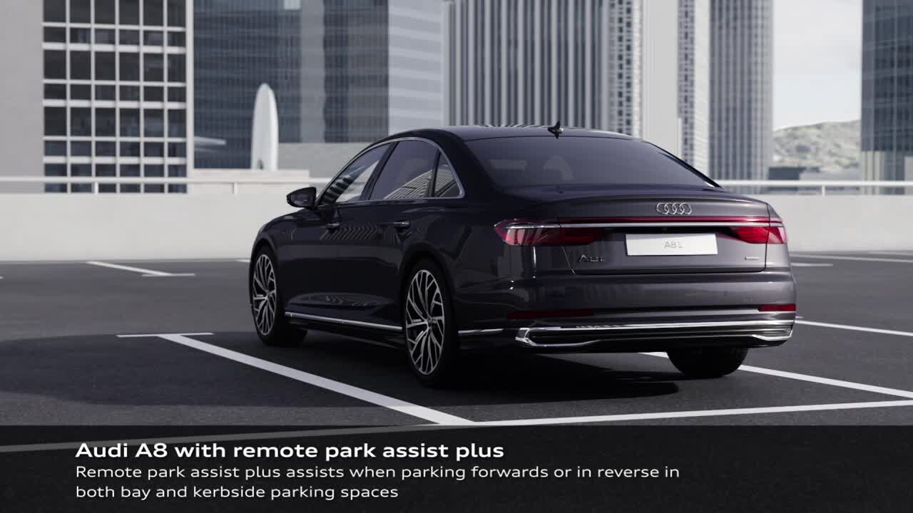 Animation: Remote park assist plus in the Audi A8 L