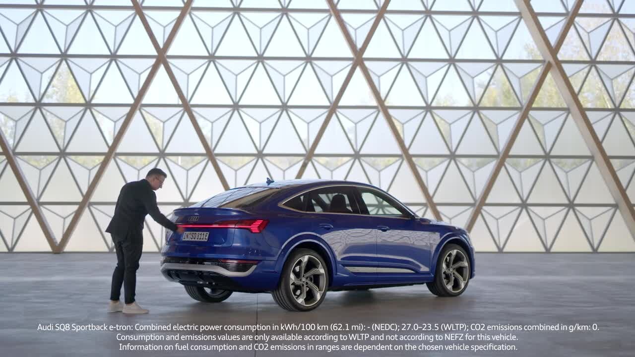New appearance and CI: the exterior design of the Audi SQ8 Sportback e-tron