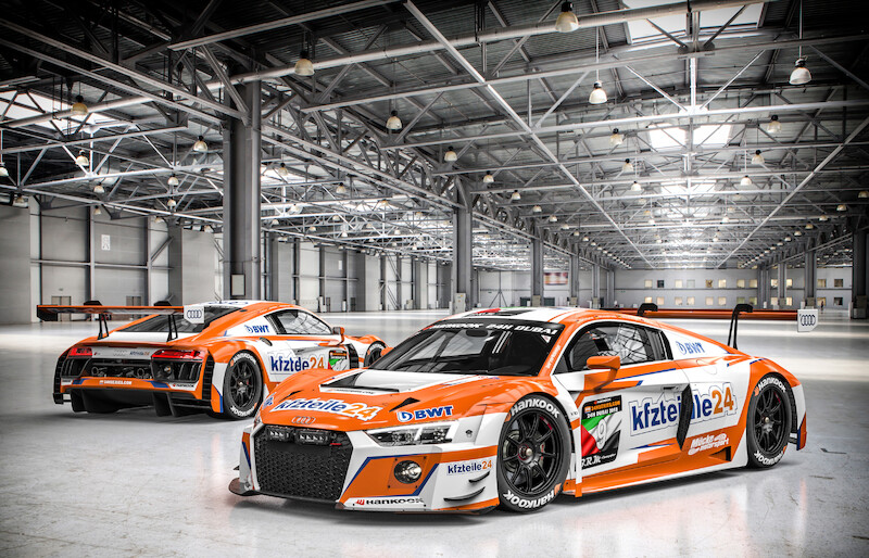 Trzynaście samochodów przygotowanych przez Audi Sport customer racing weźmie udział w inauguracji sezonu w Dubaju