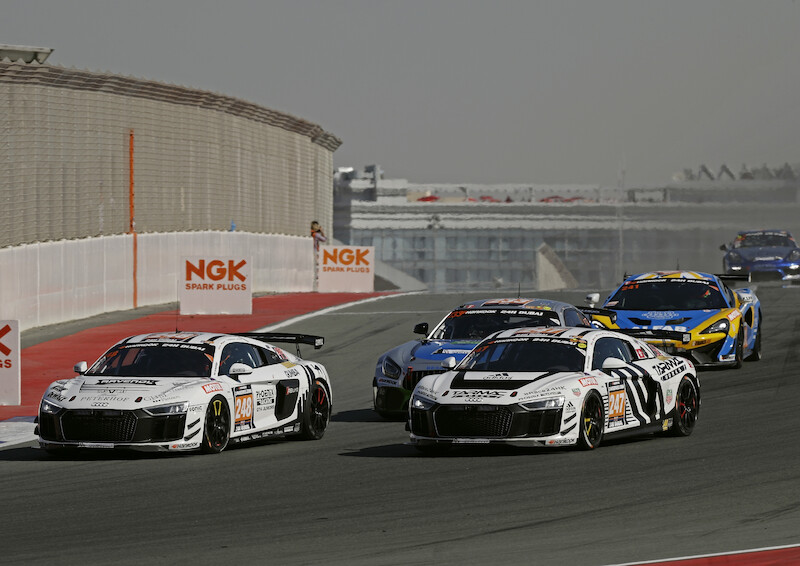 Audi R8 LMS z Gosią Rdest za kierownicą zwycięża 24-godzinny wyścig w Dubaju w klasie GT4