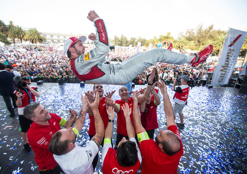Daniel Abt świętuje pierwsze dla Audi zwycięstwo w serii wyścigów Formuła E