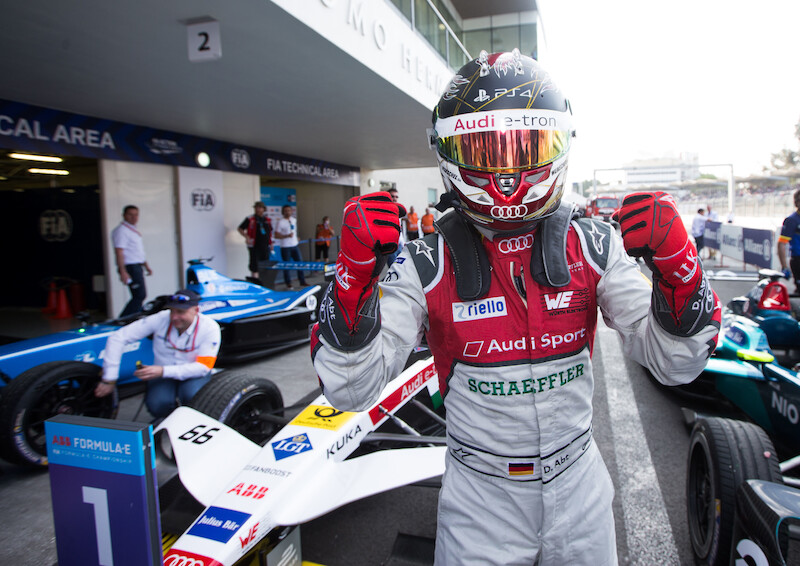 Daniel Abt świętuje pierwsze dla Audi zwycięstwo w serii wyścigów Formuła E