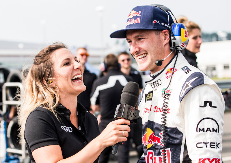 Wielka feta na Silverstone: kierowca Audi Andreas Bakkerud po raz pierwszy na podium