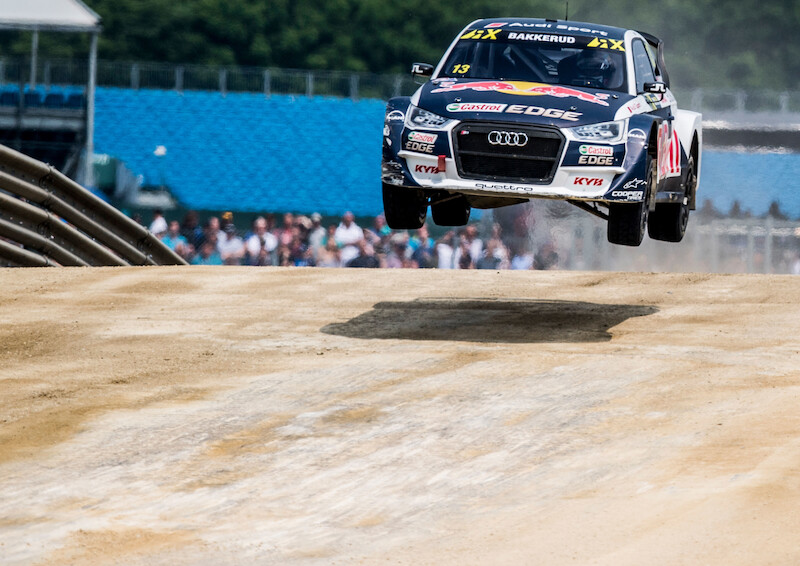 Wielka feta na Silverstone: kierowca Audi Andreas Bakkerud po raz pierwszy na podium