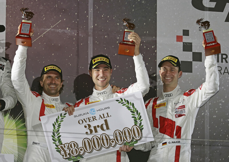 Audi na podium 10-godzinnego wyścigu na torze Suzuka