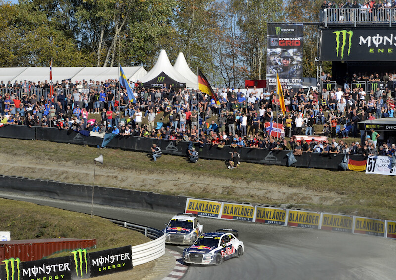 Mattias Ekström i Andreas Bakkerud na podium kolejnej rundy World RX