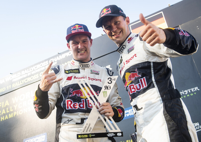 Mattias Ekström i Andreas Bakkerud na podium kolejnej rundy World RX
