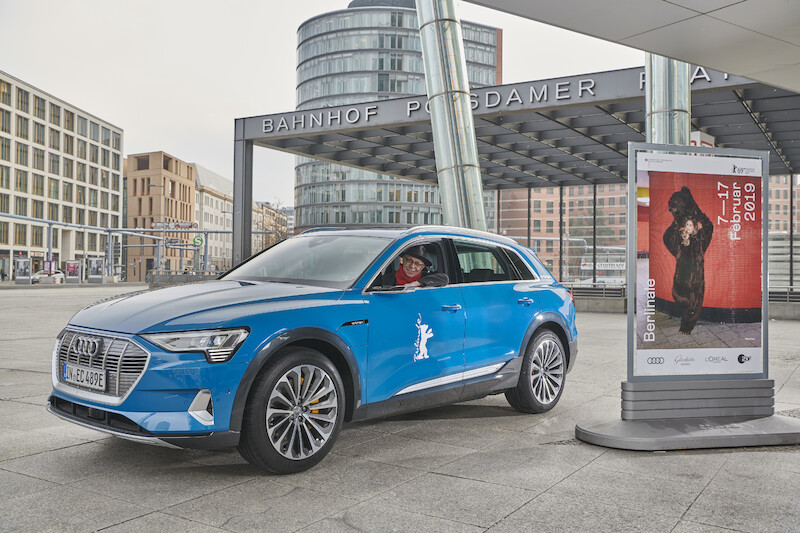 Audi e-tron na festiwalu Berlinale: gwiazdy filmowe w elektrycznym samochodzie