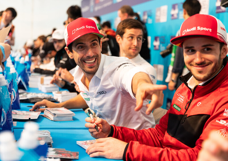 Kierowca Audi Lucas di Grassi, drugi w 