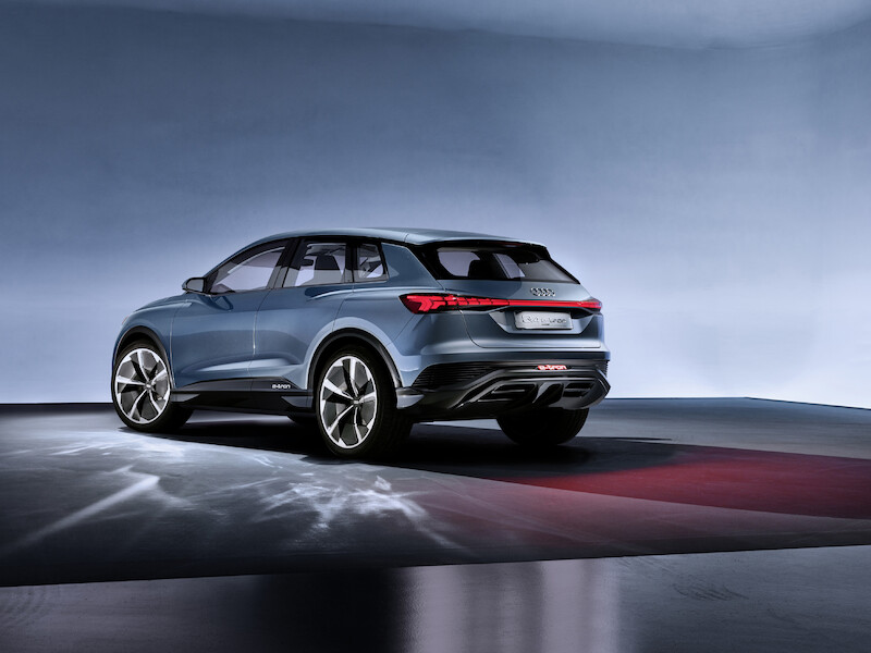 Innowacyjne, elektryczne modele Audi na ekspozycji czterech pierścieni podczas Poznań Motor Show 2019