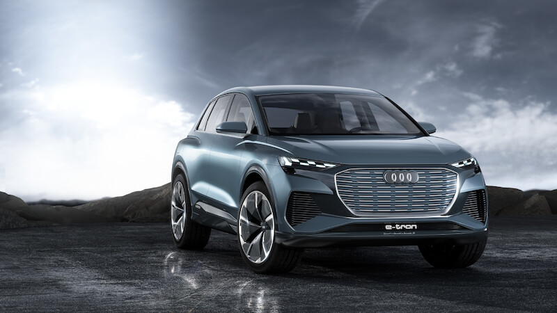 Innowacyjne, elektryczne modele Audi na ekspozycji czterech pierścieni podczas Poznań Motor Show 2019