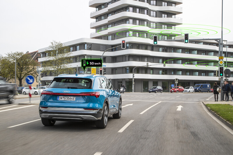 Audi komunikuje się z sygnalizacją świetlną w Europie