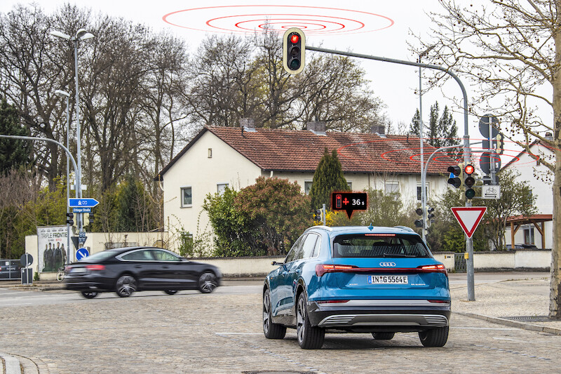 Audi komunikuje się z sygnalizacją świetlną w Europie