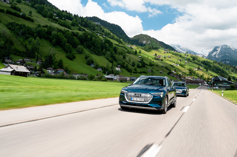Dziesięć państw w 24 godziny: Audi e-tron w drodze