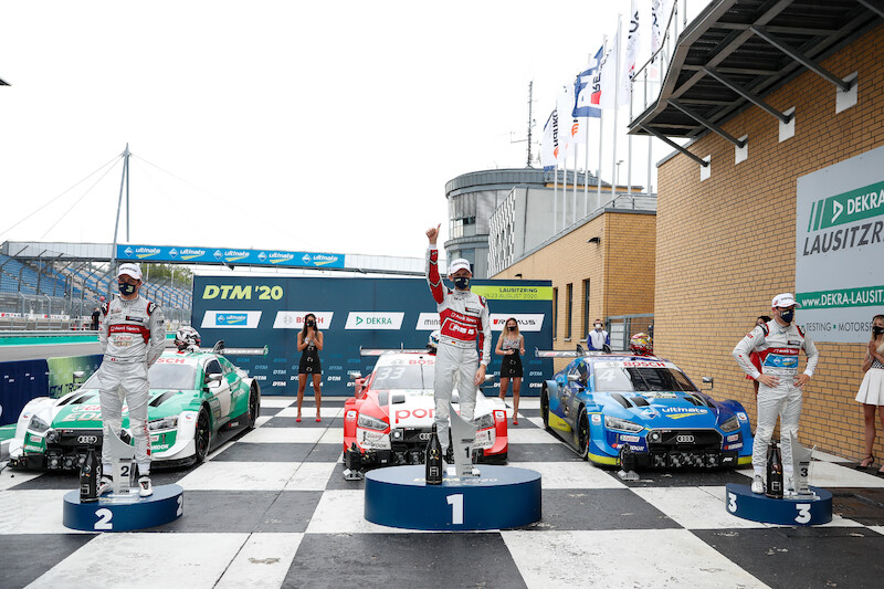 Wyścigi DTM na Lausitzring: w sobotę wszystkie trzy miejsca na podium dla Audi, w niedzielę Robin Frijns na miejscu trzecim