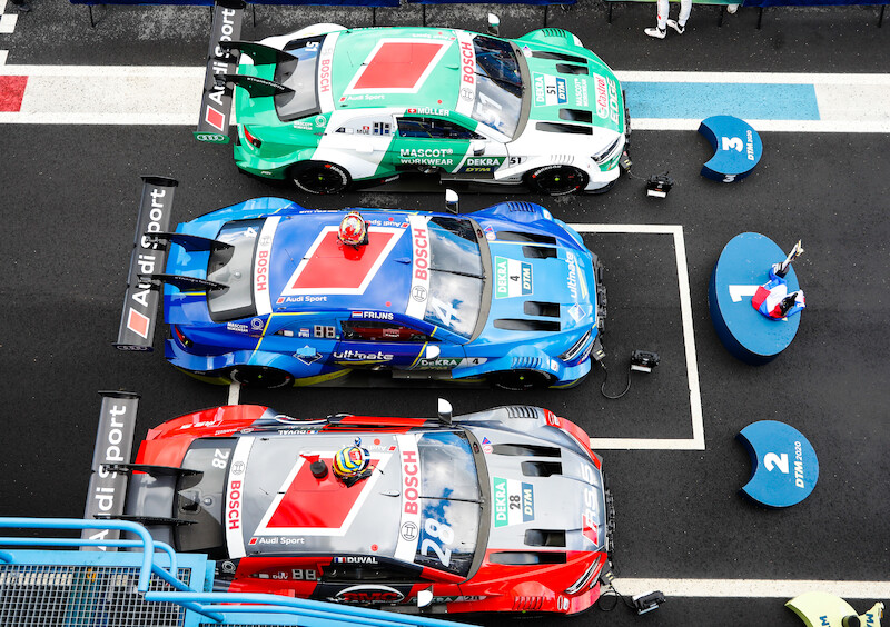 Radość Audi po wyścigach DTM w Assen: Robin Frijns zwycięża w sobotę, w niedzielę dwa miejsca na podium dla zawodników czterech pierścieni