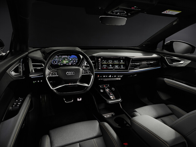 Nowy wymiar mobilności elektrycznej: Audi Q4 e-tron wyznacza standardy w zakresie wnętrza i systemów obsługi
