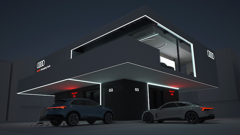 Audi przetestuje koncepcję centrum szybkiego ładowania