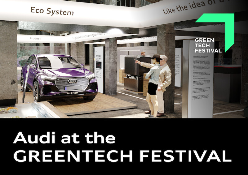 Audi na GREENTECH FESTIVAL 2021: równowaga środowiskowa w całym cyklu życia produktu
