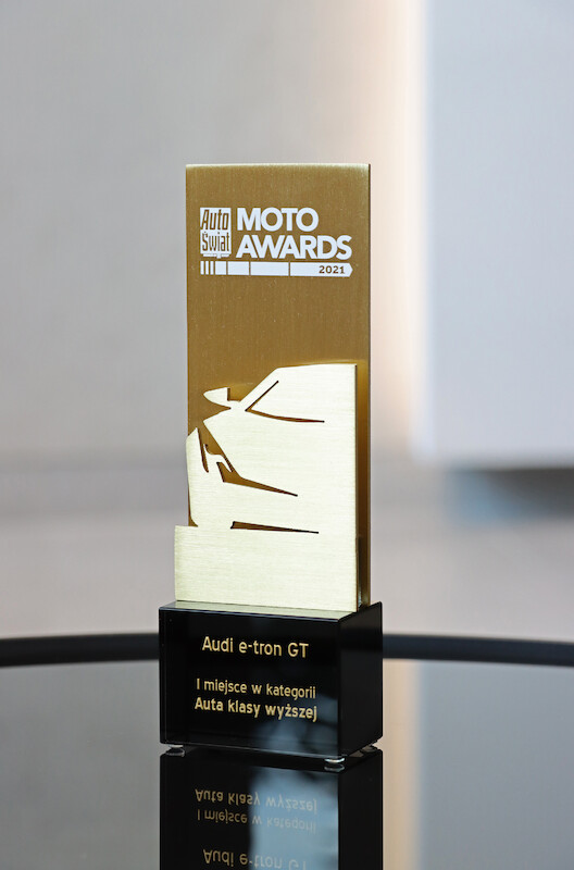 Audi e-tron GT najlepszym samochodem klasy wyższej w plebiscycie Moto Awards 2021