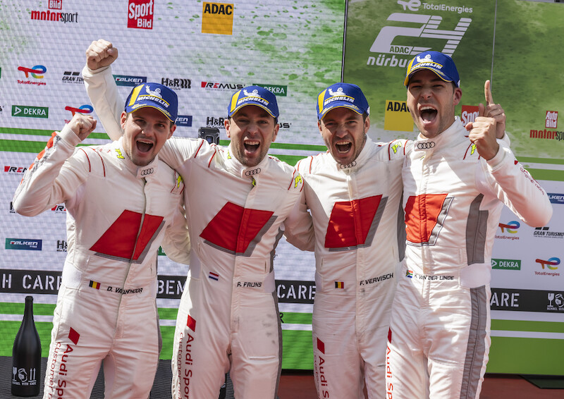 Audi triumfuje w jubileuszowym 24-godzinnym wyścigu na Nürburgring