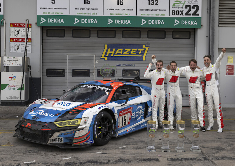 Audi triumfuje w jubileuszowym 24-godzinnym wyścigu na Nürburgring