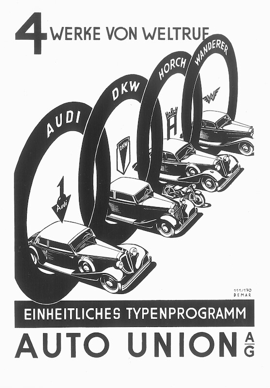 Oto jak cztery pierścienie stały się znakiem firmowym Audi: 90 lat temu zawiązano Auto Union AG