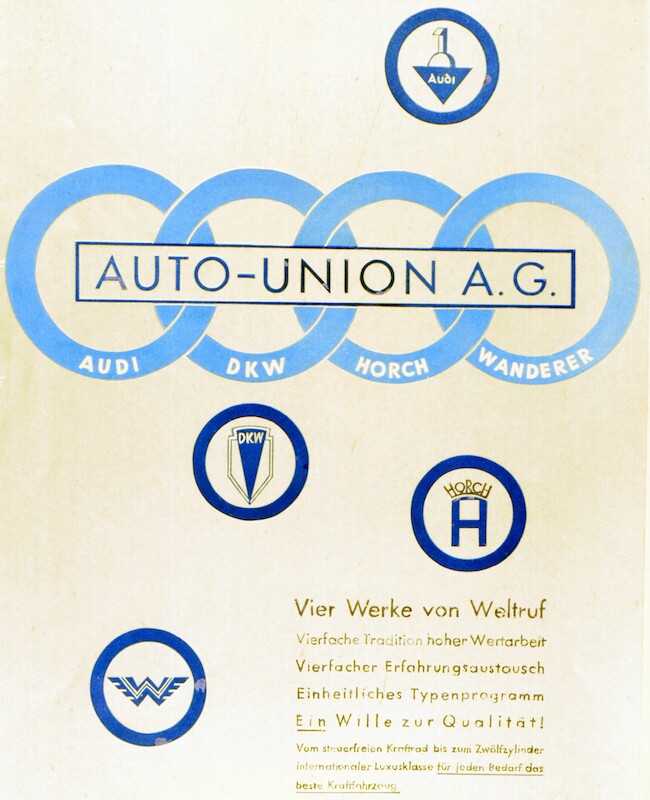Oto jak cztery pierścienie stały się znakiem firmowym Audi: 90 lat temu zawiązano Auto Union AG