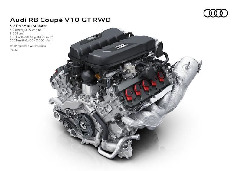 Najwyższe osiągi w swej najczystszej formie: Nowe Audi R8 Coupé V10 GT RWD
