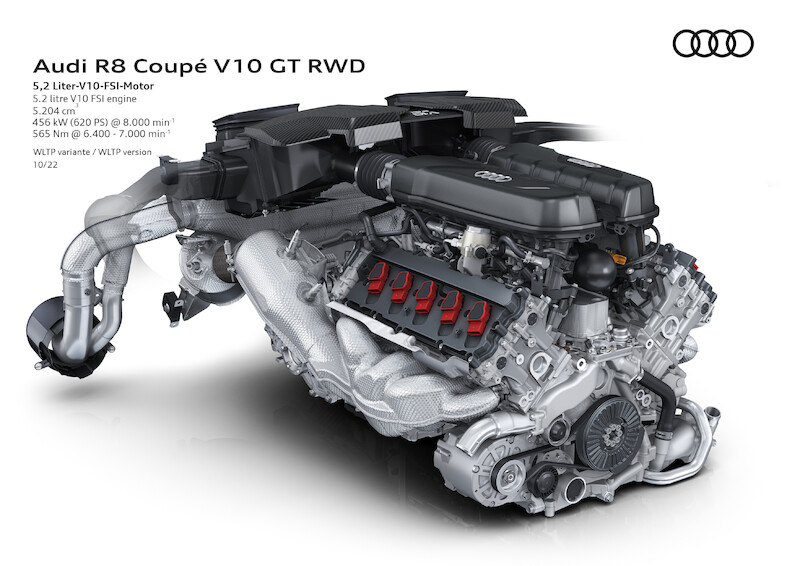Najwyższe osiągi w swej najczystszej formie: Nowe Audi R8 Coupé V10 GT RWD