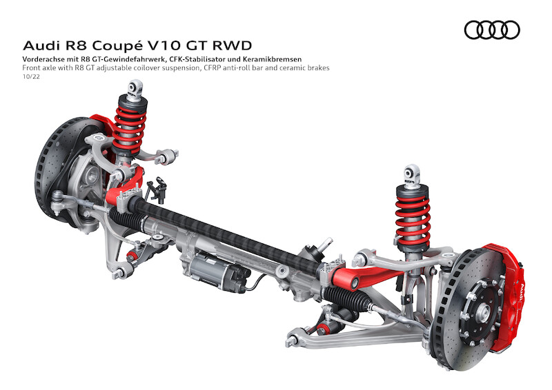 Najwyższe osiągi w swej najczystszej formie: Nowe Audi R8 Coupé V10 GT RWD