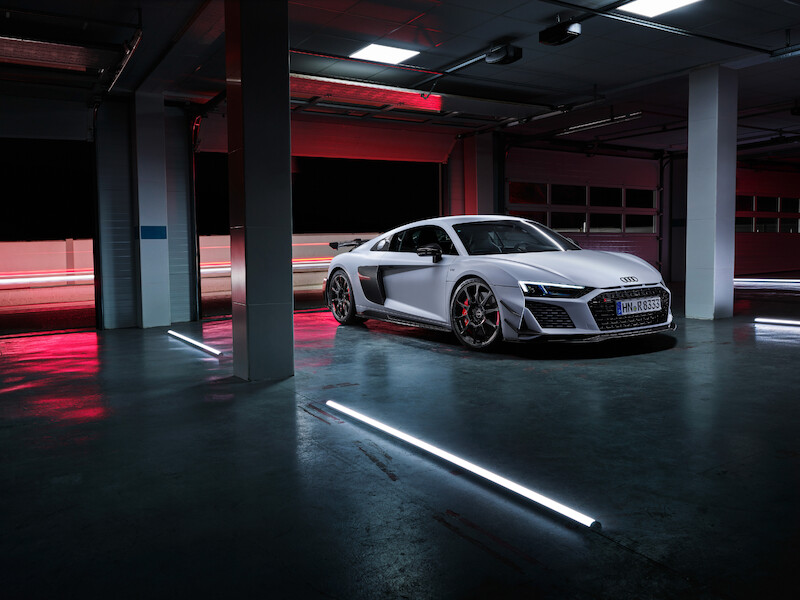 Najwyższe osiągi w swej najczystszej formie: Nowe Audi R8 Coupé V10 GT RWD