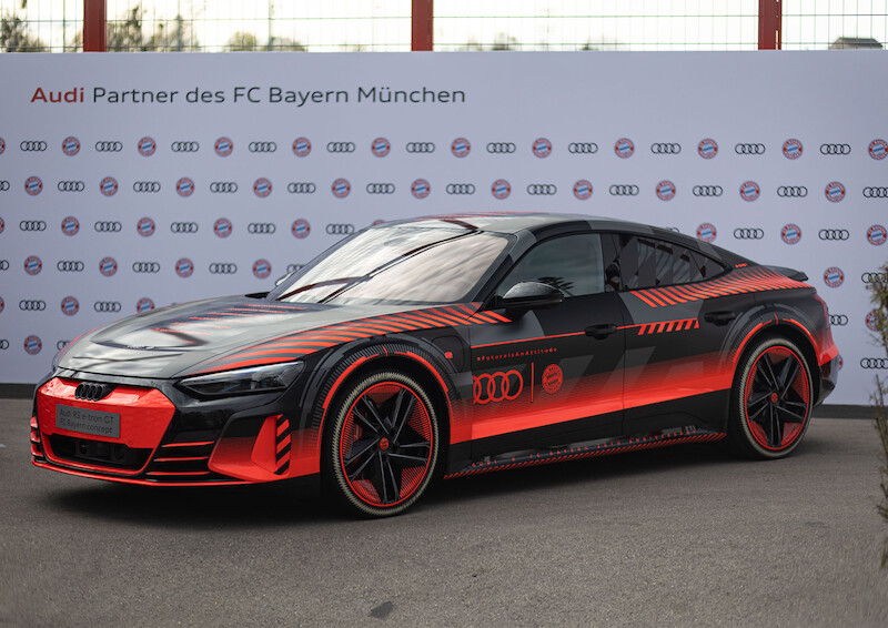 W pełni elektryczne modele Audi dla piłkarzy i działaczy FC Bayern Monachium